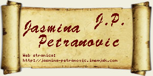 Jasmina Petranović vizit kartica